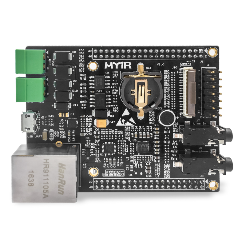 MYB-6ULX — An IO Extension Board for the MYS-6ULX Single Board Computer
