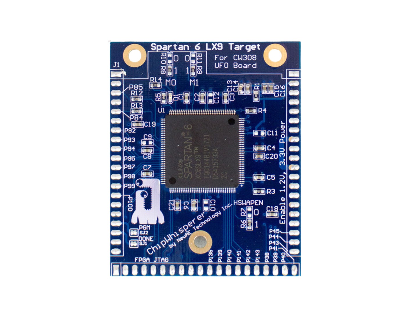 NAE-CW308T-S6LX9 — Spartan 6 LX9 FPGA Target for CW308
